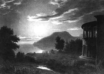 Ж. Мивилль. «Дом Бороздина в Кучук-Ламбате», 1818 Ж. Мивилль. «Дом Бороздина в Кучук-Ламбате», 1818