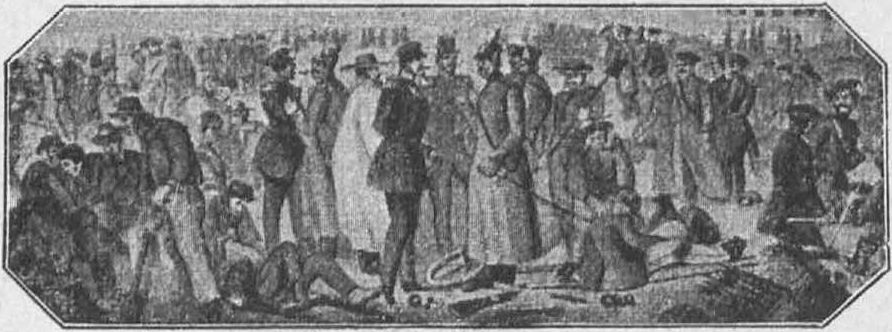 Перемирие 12 марта 1855 года (с народной картины того времени) Перемирие 12 марта 1855 года (с народной картины того времени)