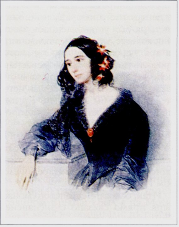 Евдокия Ростопчина (1811—1858). Акварель П.Ф. Соколова Евдокия Ростопчина (1811—1858). Акварель П.Ф. Соколова