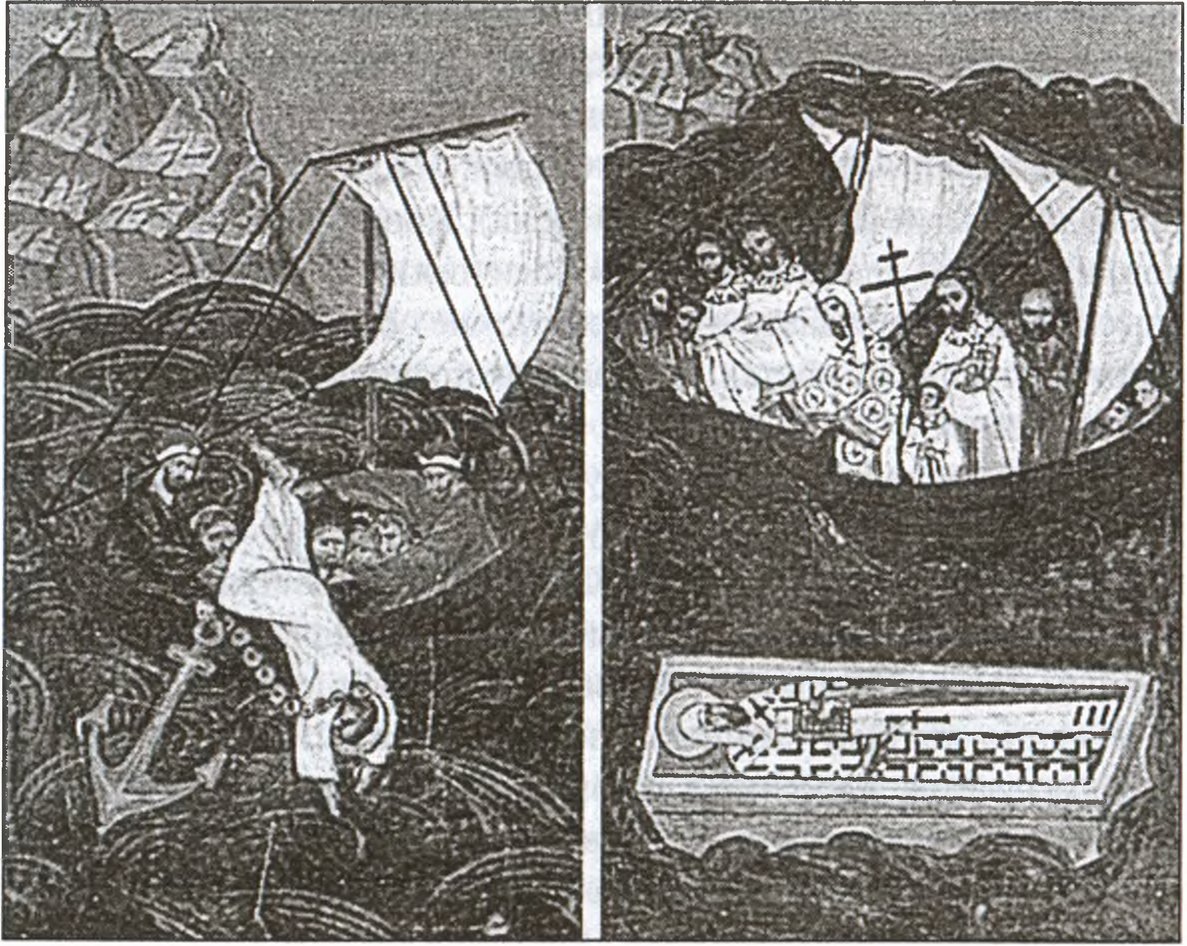 Мученичество Св. Климента. Клейма житийной иконы Мученичество Св. Климента. Клейма житийной иконы