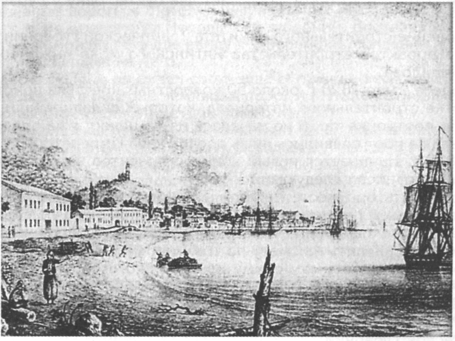 Ялта. 1840-е годы. Литография Ф. Гоосса Ялта. 1840-е годы. Литография Ф. Гоосса