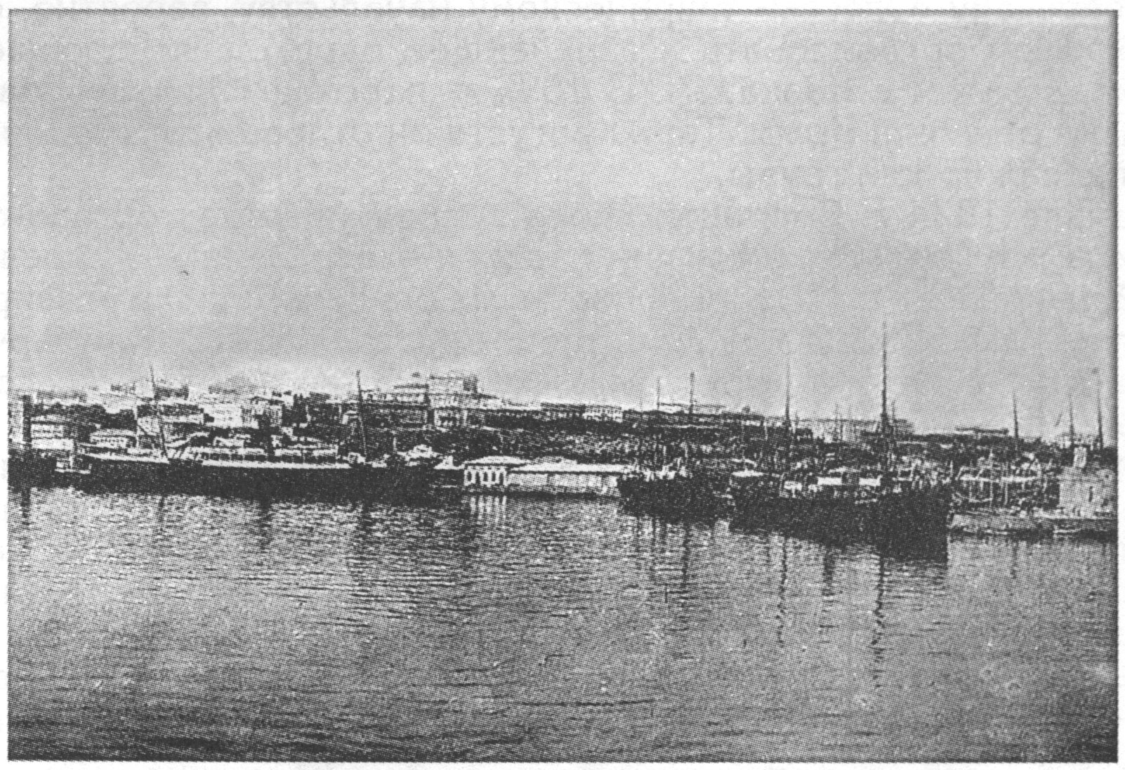 Одесса, вид с моря. Начало XIX в Одесса, вид с моря. Начало XIX в